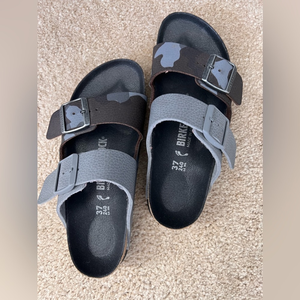 Vegan Birkenstocks Camouflage